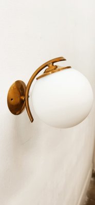 Ottone Wall Lamp with Opal White Sphere-QLH-1315047