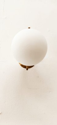 Ottone Wall Lamp with Opal White Sphere-QLH-1315047