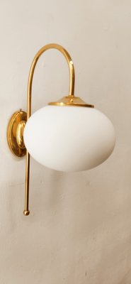 Ottone Wall Lamp with Oval White Glass-QLH-1315052