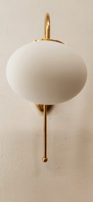 Ottone Wall Lamp with Oval White Glass-QLH-1315052