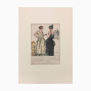 Our husbands - Original Ink and Watercolor by L. Bompard - Early 1900 Early 20th Century-ZCI-757057