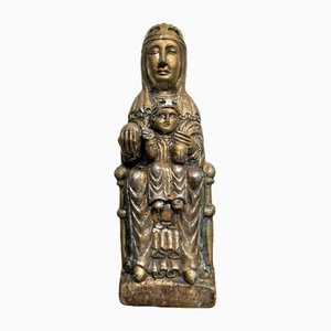 Our Lady of Montserrat, 20th Century, Carved and Gold Plated Wood-SZM-1768991