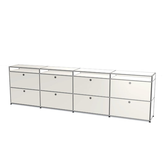 4x3 모듈 하이보드 (하단 8 도어 & 4-3-3-3 패널 ) [W(750+750+750+750)XD350XH(350+350+100)]