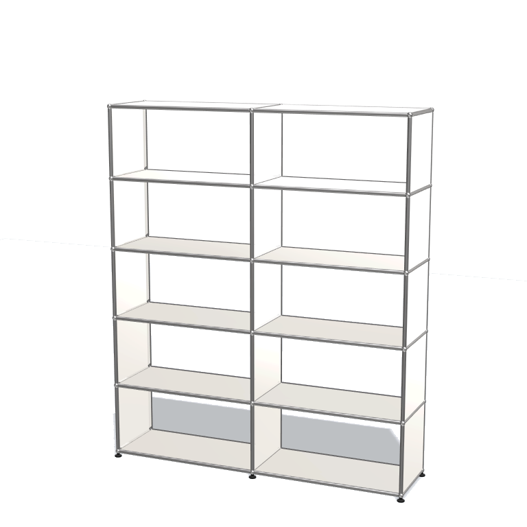 2x5 Modular Metal Shelving System [W(750+750)XD350XH(350+350+350+350 ...