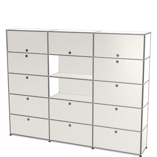 3x5 Module System (하단 10 도어 & 상단 3 플립도어) [W(750+750+750)XD350xH(350+350+350+350+350)]