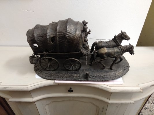 OV, Travellers' Caravan, 1800s, Bronze Sculpture-ZFY-1186321