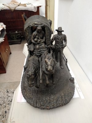 OV, Travellers' Caravan, 1800s, Bronze Sculpture-ZFY-1186321