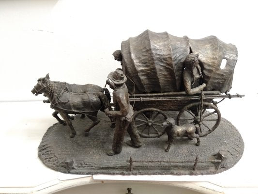 OV, Travellers' Caravan, 1800s, Bronze Sculpture-ZFY-1186321