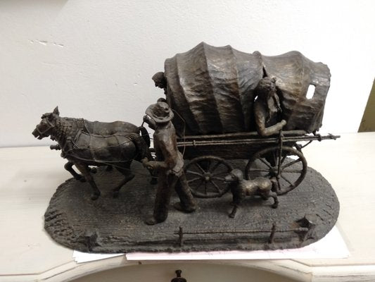 OV, Travellers' Caravan, 1800s, Bronze Sculpture-ZFY-1186321