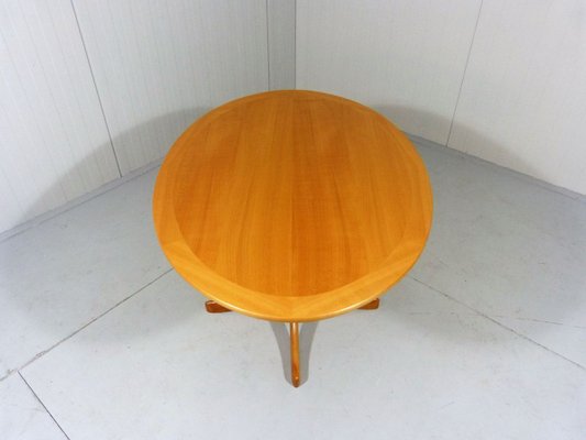 Oval Ashwood Coffee Table, 1960s-TU-803341