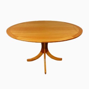 Oval Ashwood Coffee Table, 1960s-TU-803341