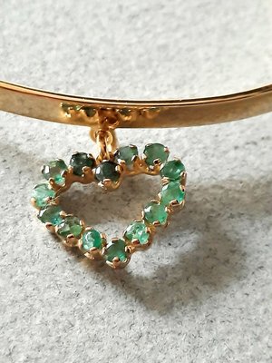 Oval Bangle with Charm, 1990s-EAI-728031