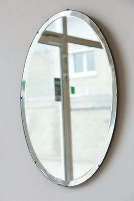 Oval Beveled Mirror, 1960s-YRI-1731709