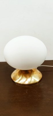 Oval Brass & Glass Lamp-QLH-1309283