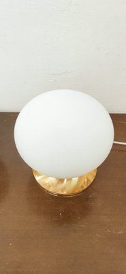 Oval Brass & Glass Lamp-QLH-1309283