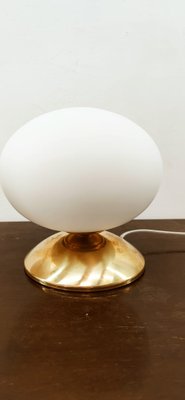 Oval Brass & Glass Lamp-QLH-1309283