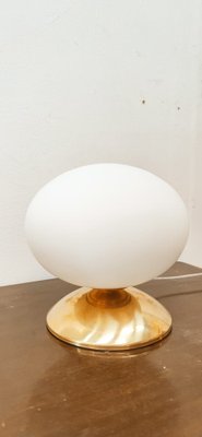 Oval Brass & Glass Lamp-QLH-1309283