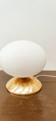 Oval Brass & Glass Lamp-QLH-1309283