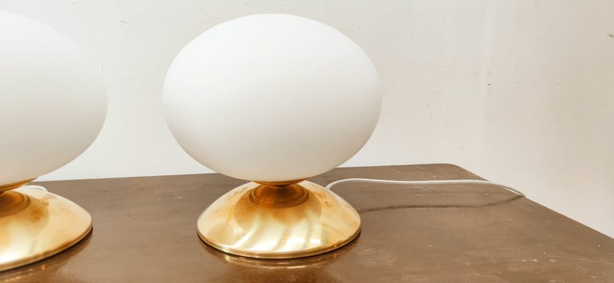 Oval Brass & Glass Lamp-QLH-1309283