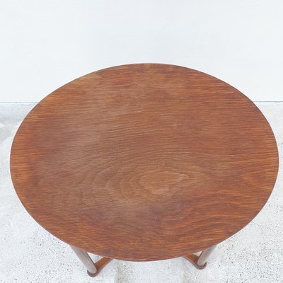 Oval Coffee Table by Josef Hoffmann for J.J. Khon, Austria, 1900s-ACS-1794342