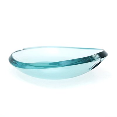 Oval Crystal Ashtray, 1960s-EZ-1075447