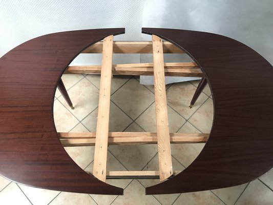 Oval Extendable Table, 1970s-WQQ-1757158