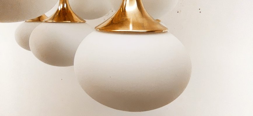 Oval Glass Cone Ceiling Light-QLH-1347934