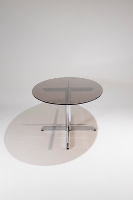 Oval Glass Dining Table, 1970s-QAC-2034872