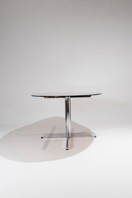 Oval Glass Dining Table, 1970s-QAC-2034872