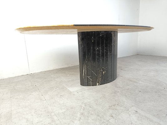 Oval Marble Dining Table, 1970s-IRH-1820758