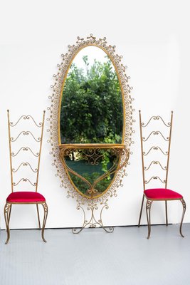 Oval Mirror by Pierluigi Colli, 1950s-CGZ-1789624