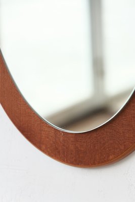 Oval Mirror in Teak, 1960s-YRI-1765243