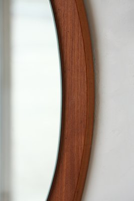 Oval Mirror in Teak, 1960s-YRI-1765243