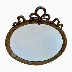 Oval Mirror with Stucco-FSD-1358050