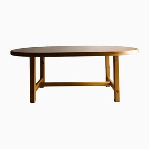 Oval Pine Dining Table by Roland Wilhelmsson for Karl Andersson & Söner, 1970s-UAO-1345235