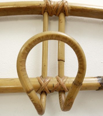 Oval Rattan Coat Rack, 1960s-FGA-923694