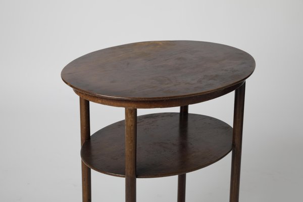 Oval Side Table by Josef Hoffmann for J.J. Kohn, 1890s-KKZ-1814317