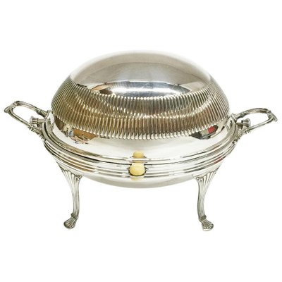 Oval Silver Plated Oyster Dish With Tilting Lid from Cooper Brothers Sheffield