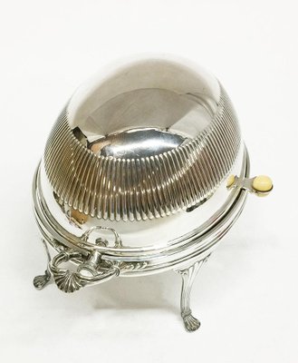 Oval Silver Plated Oyster Dish With Tilting Lid from Cooper Brothers Sheffield-UCH-1224635