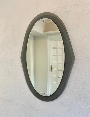 Oval Wall Mirror from Cristal Arte, Italy, 1960s-LYQ-1171480