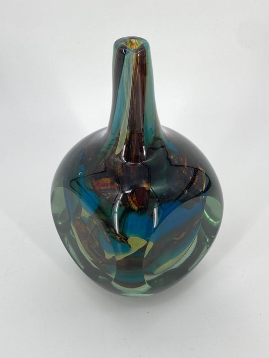 Overlay Decorative Vase by Michael Harris for Mdina, United Kingdom, 1981