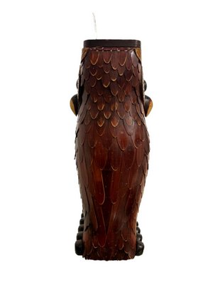 Owl-Shaped Shield Stand in Teak-SZM-1768869