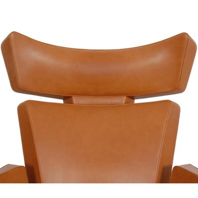 Ox Lounge Chair in Cognac Leather by Arne Jacobsen-MTD-1731315