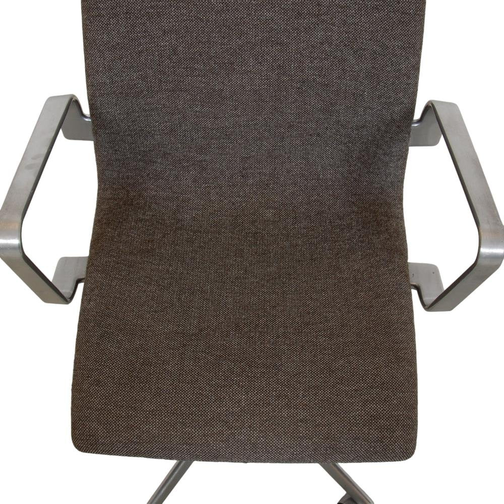 Oxford Office Chair in Grey Hallingdal Fabric by Arne Jacobsen, 2000s