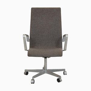 Oxford Office Chair in Grey Hallingdal Fabric by Arne Jacobsen, 2000s-MTD-1736670