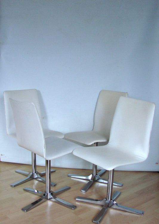 Oxford Style Swivel Chairs, 1990s, Set of 4