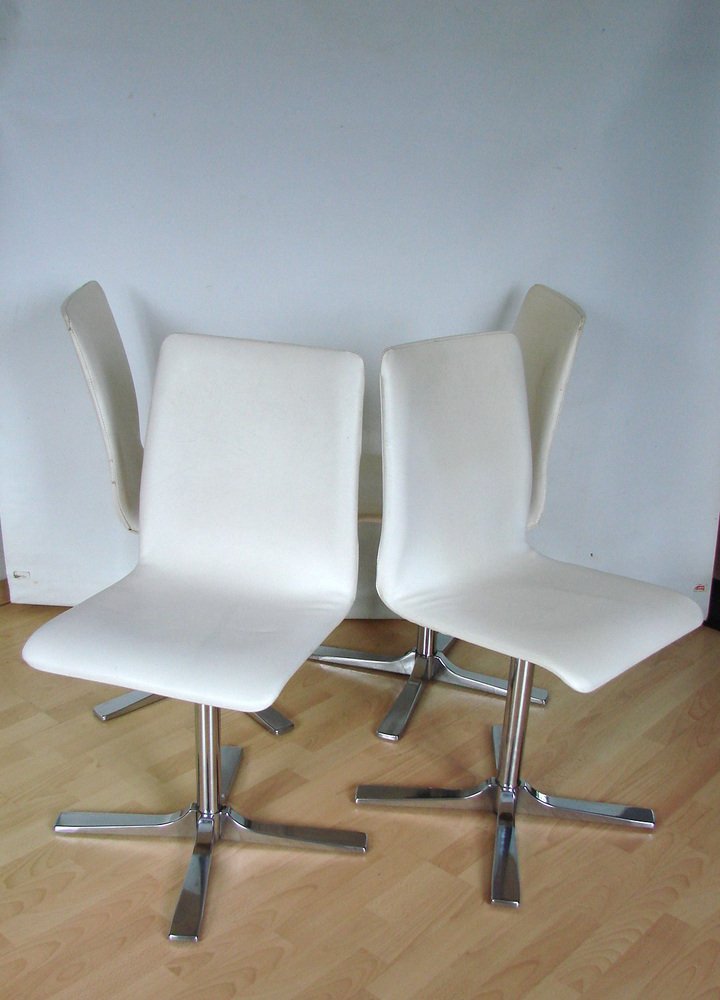 Oxford Style Swivel Chairs, 1990s, Set of 4