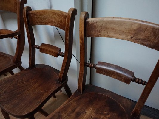 Oxford Windsor Bow Bar Back Chairs, 1850s, Set of 5-EA-1777182