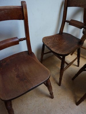 Oxford Windsor Bow Bar Back Chairs, 1850s, Set of 5-EA-1777182