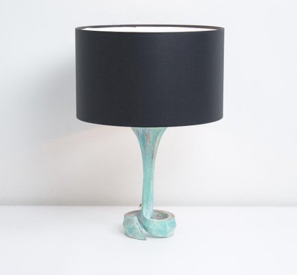 Oxidized Copper Table Lamp, 1970s-VT-640051